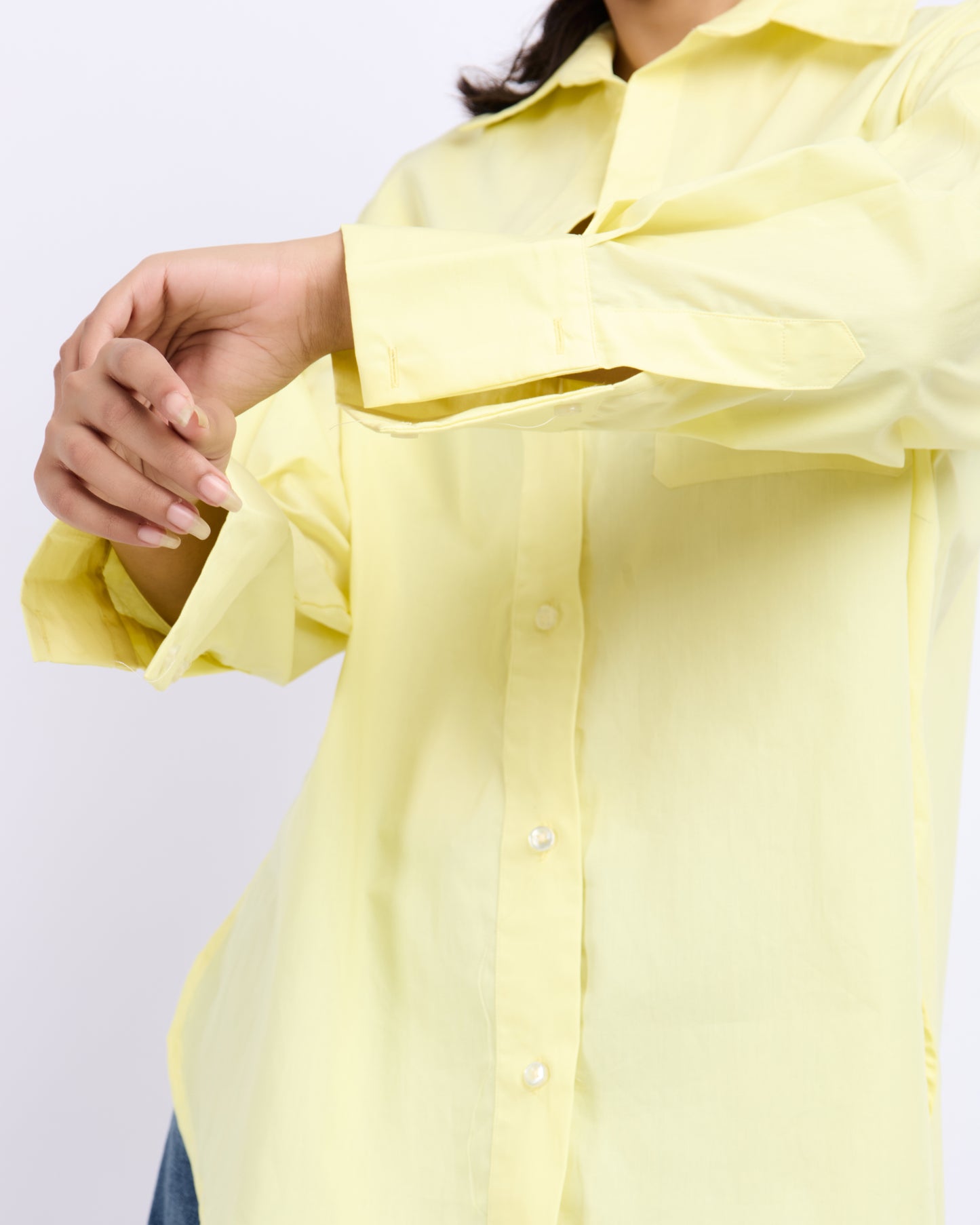 Lemon Yellow Poplin Shirt