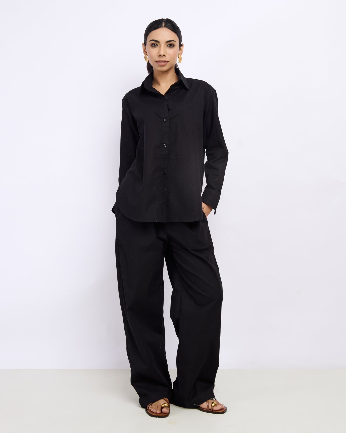 Black Linen Set