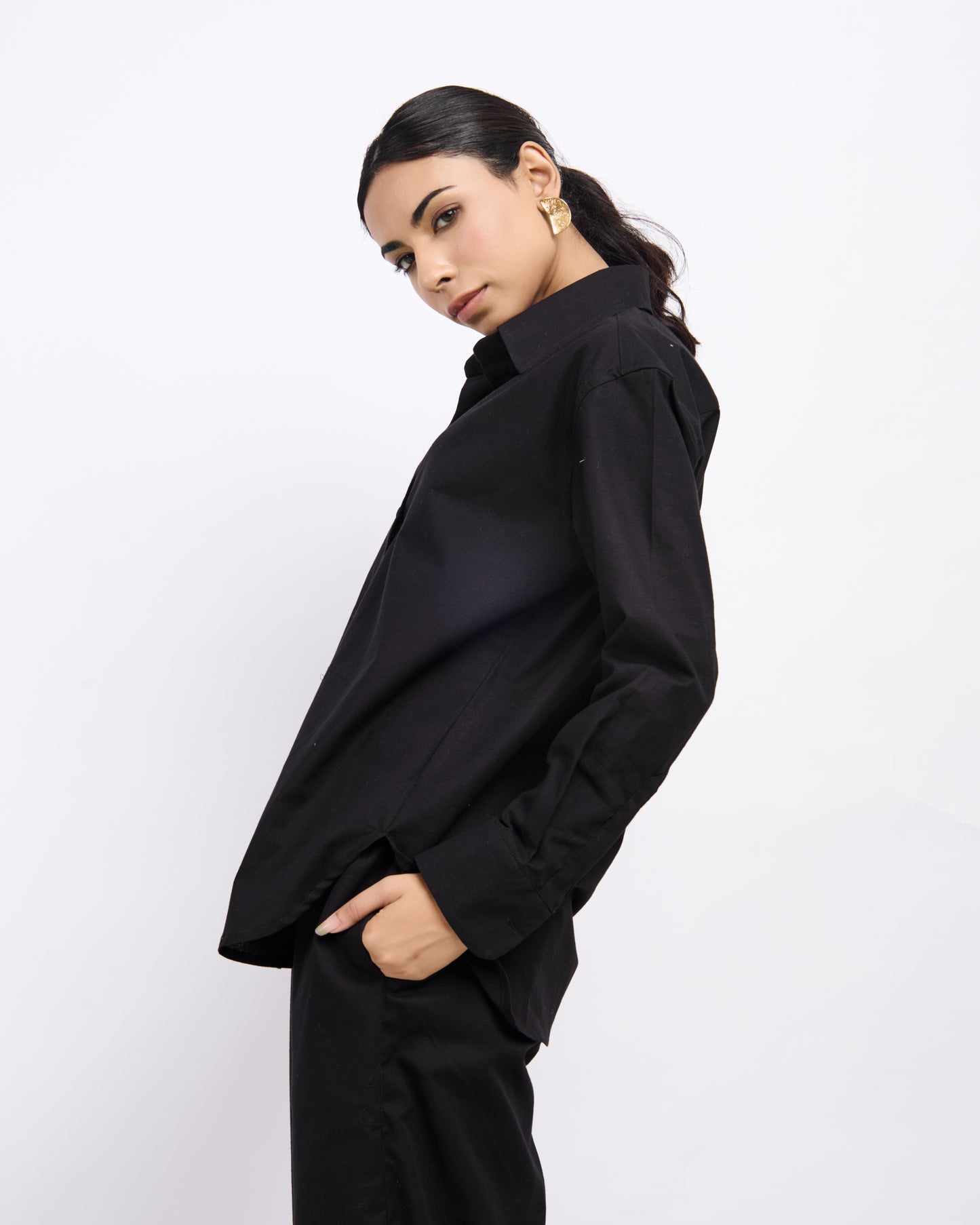 Black Linen Shirt