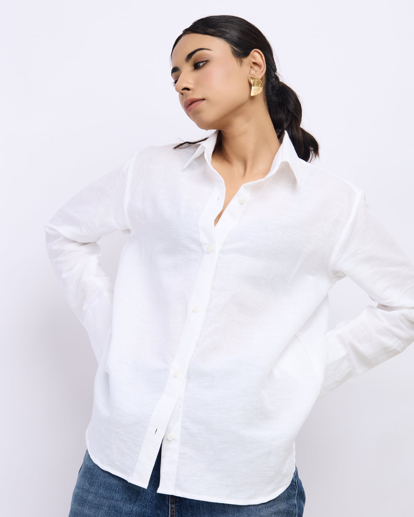 White Linen Shirt