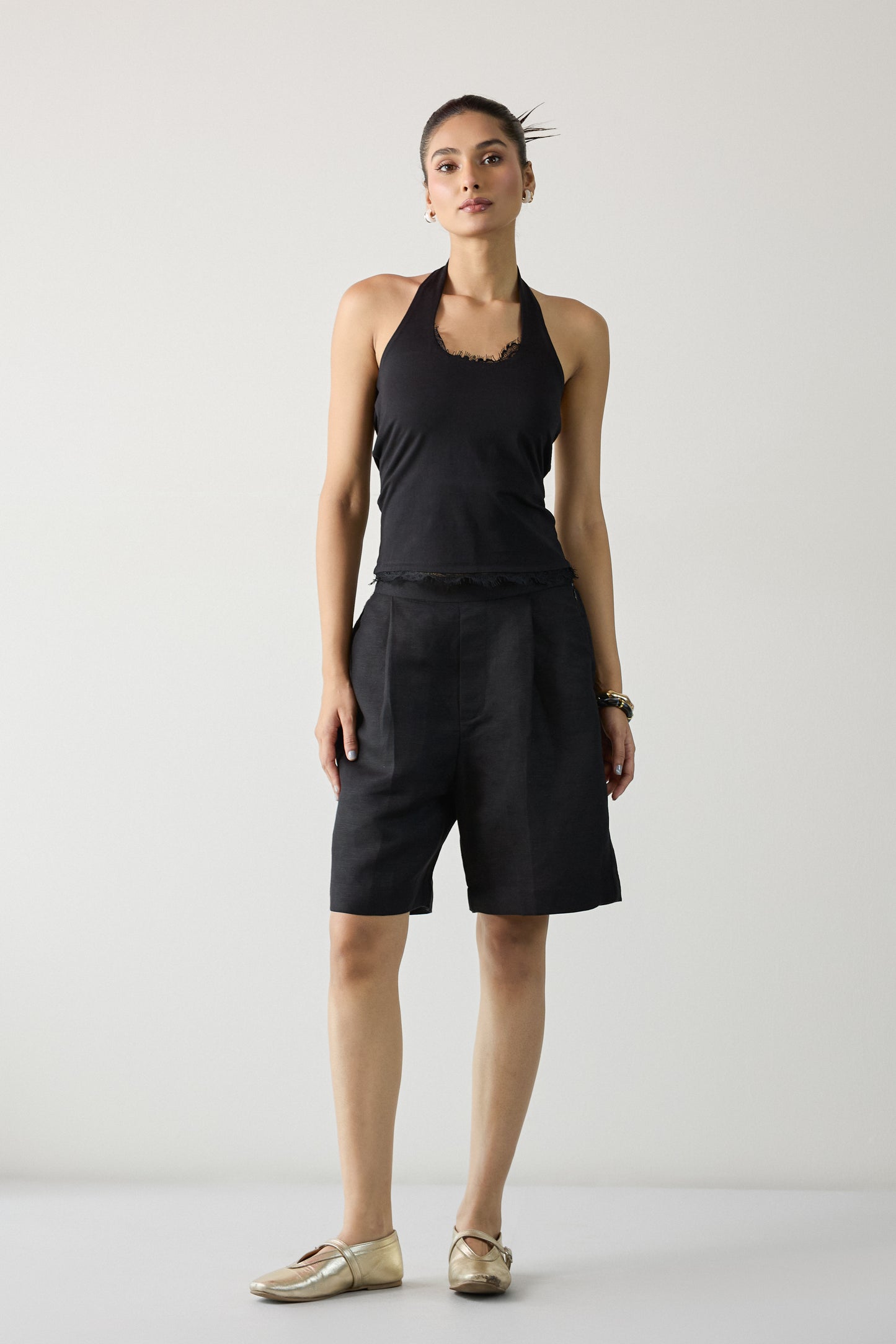 The City Bermuda Shorts- Black