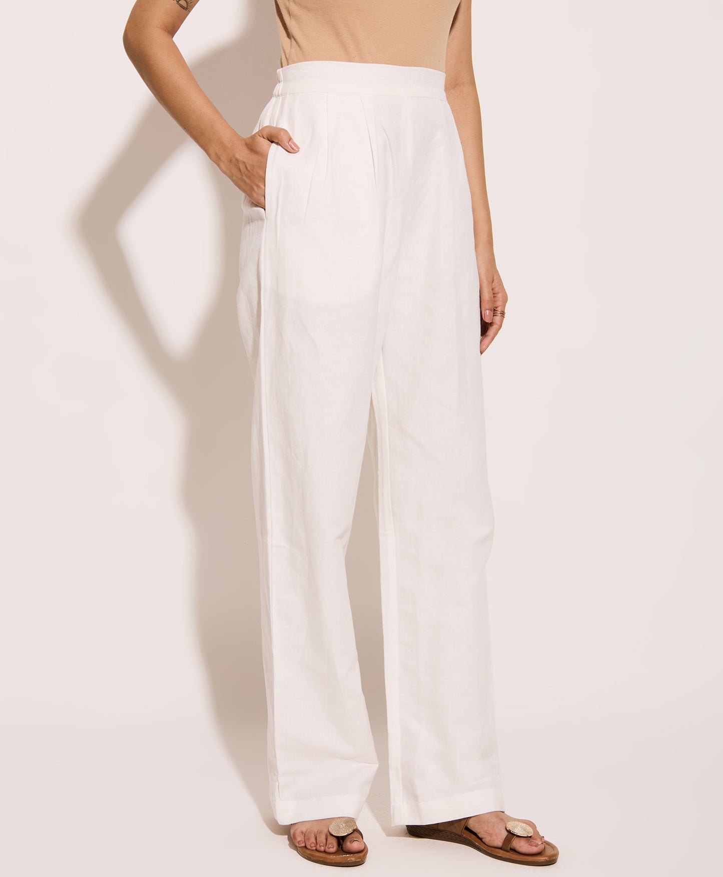White Linen Pants