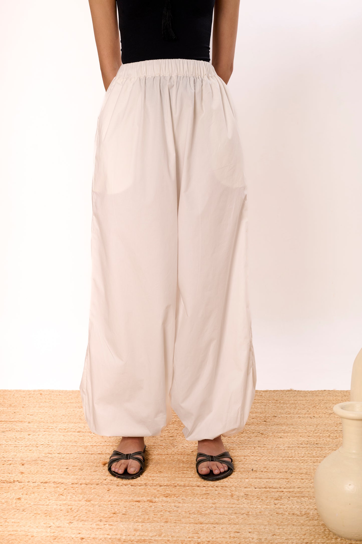 White Balloon Pants