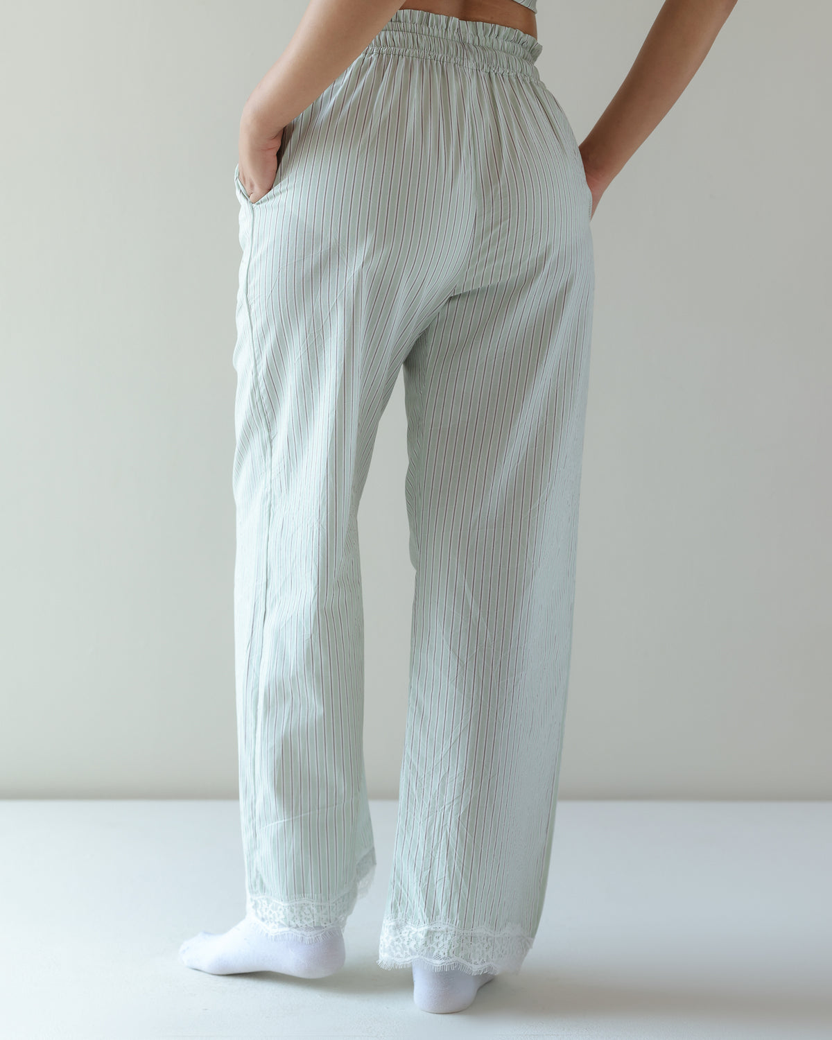 Lounge Pyjama - Green Stripe