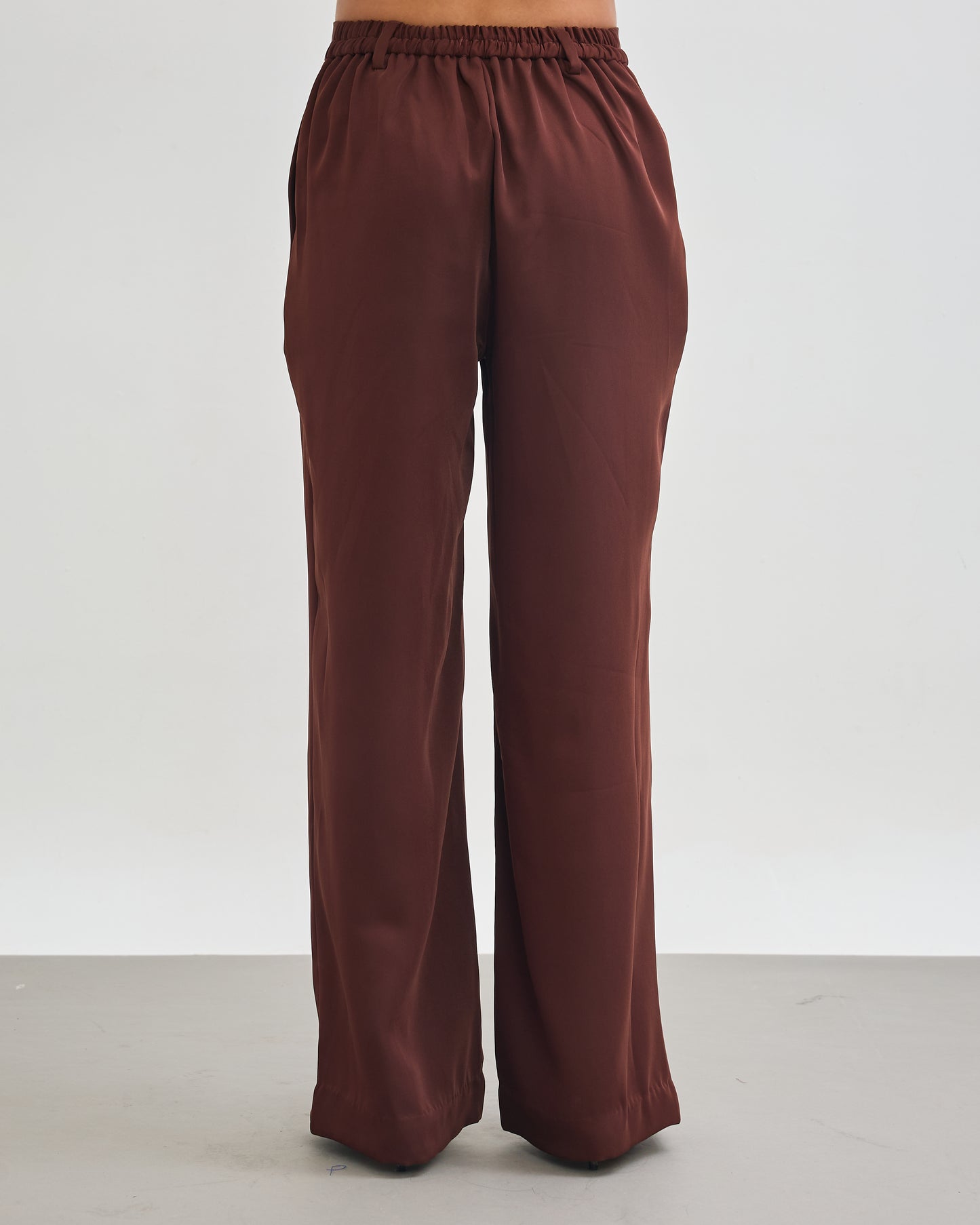 The Refined Pleated Trousers - Chocolate Brown
