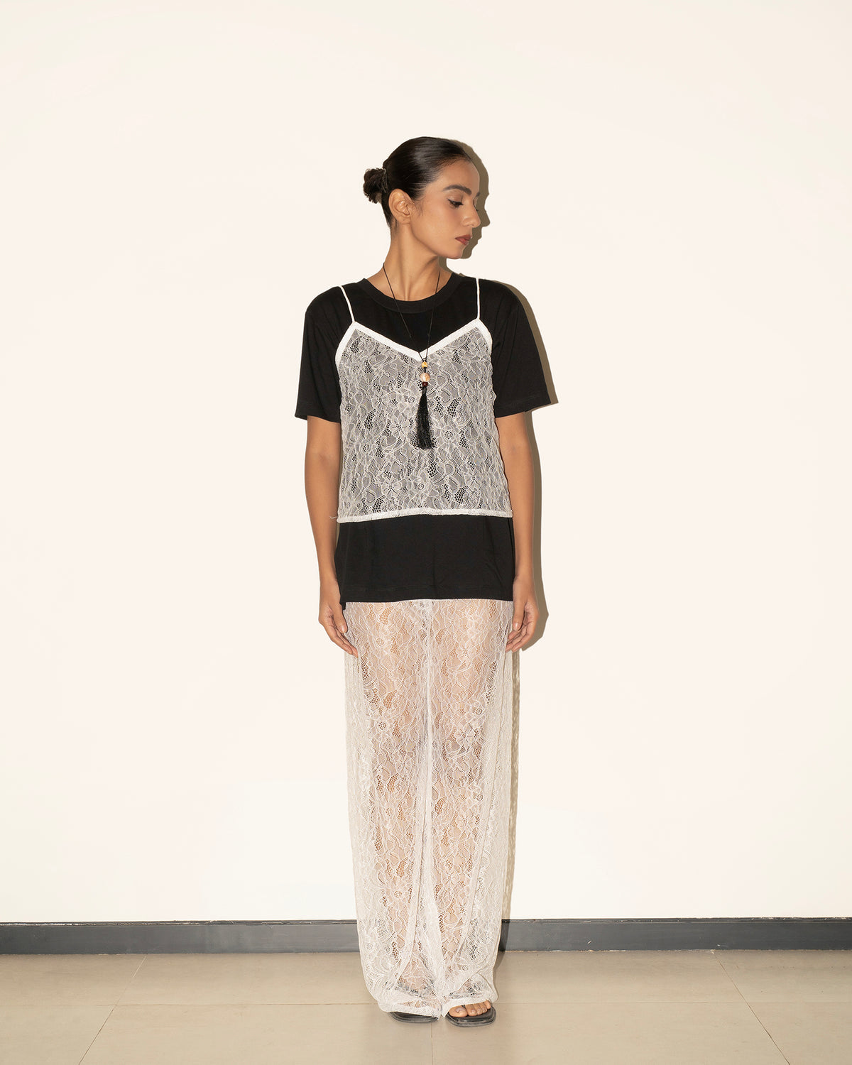 Hazel Oversize Tee - Black