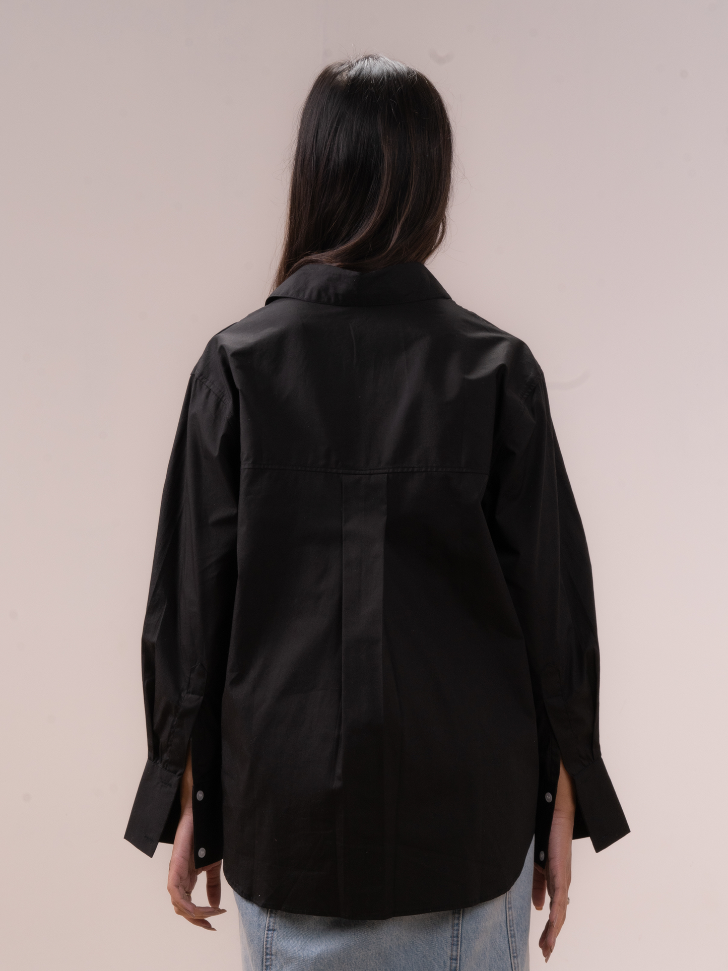 Midnight Black Oversized Shirt