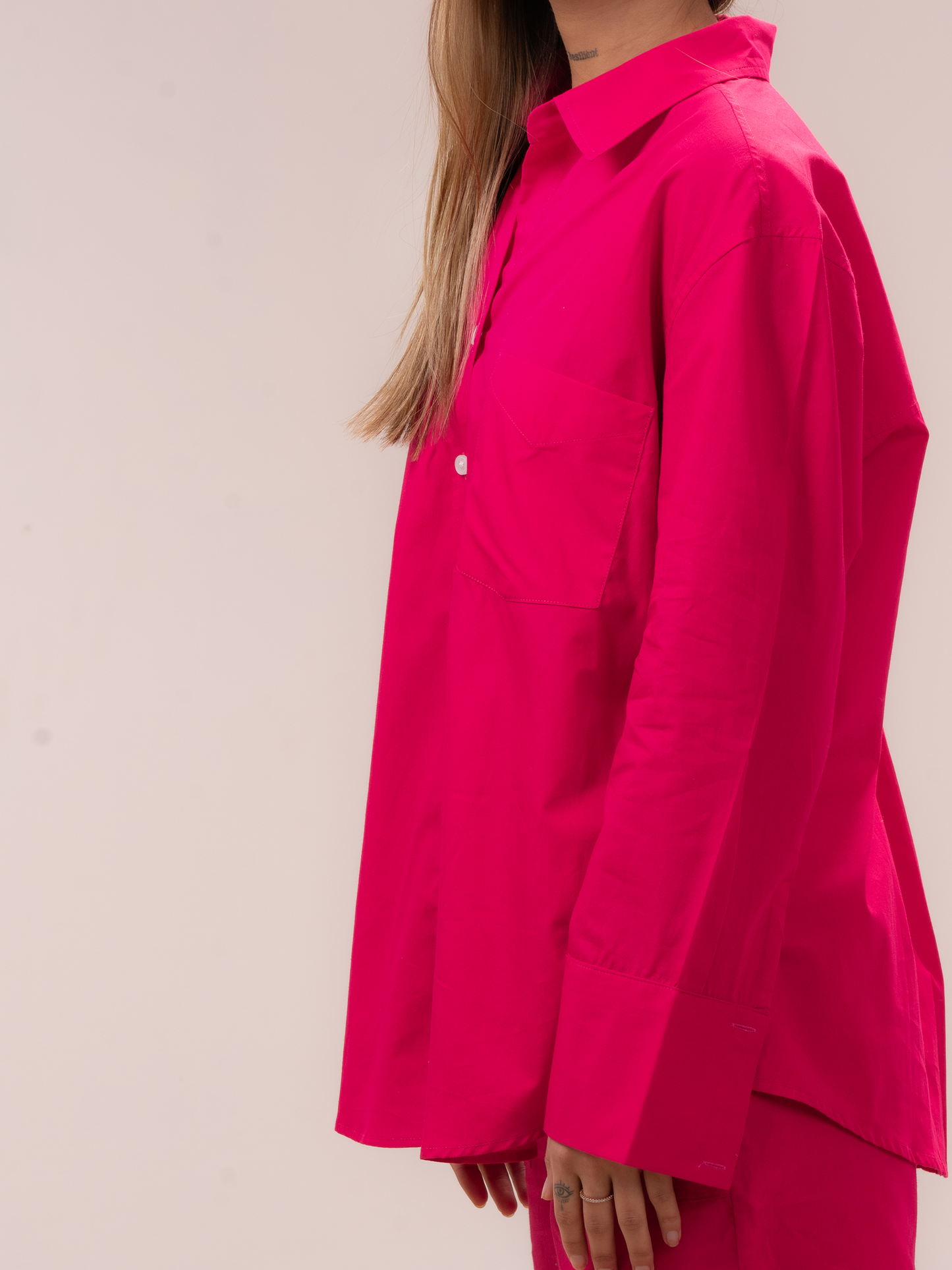Hot Pink Oversized Shirt