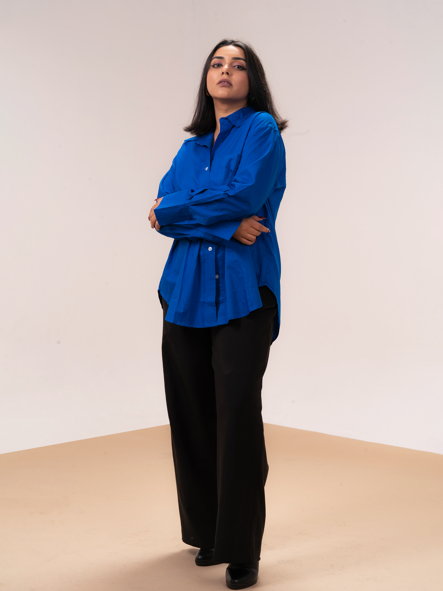 Royal Blue Oversized Shirt