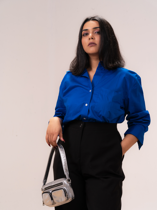 Royal Blue Oversized Shirt