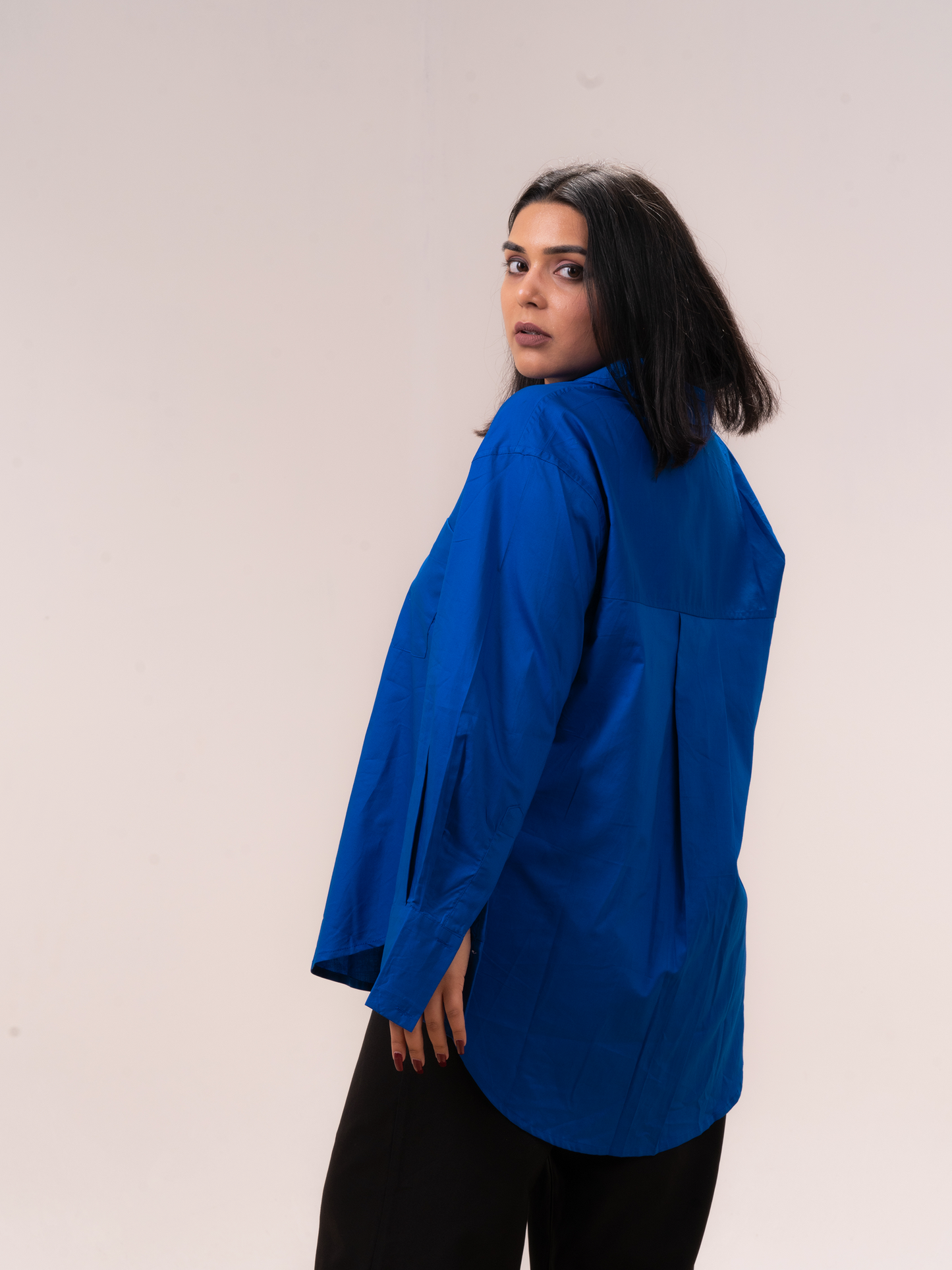 Royal Blue Oversized Shirt