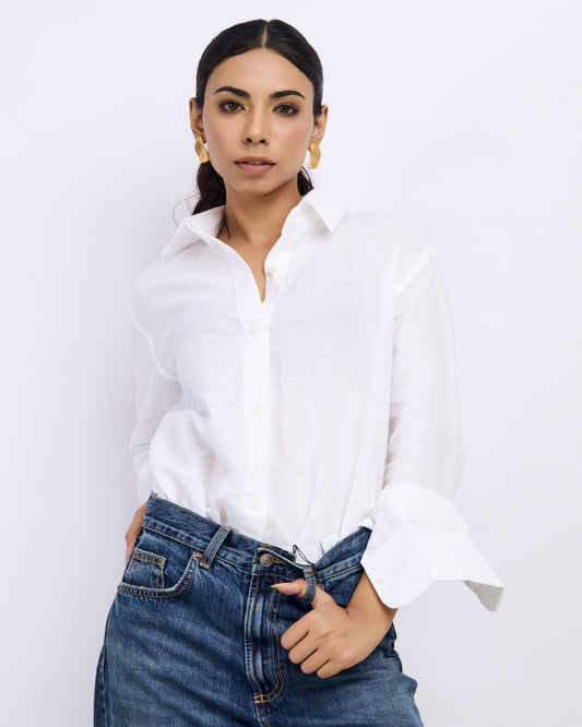White Linen Shirt