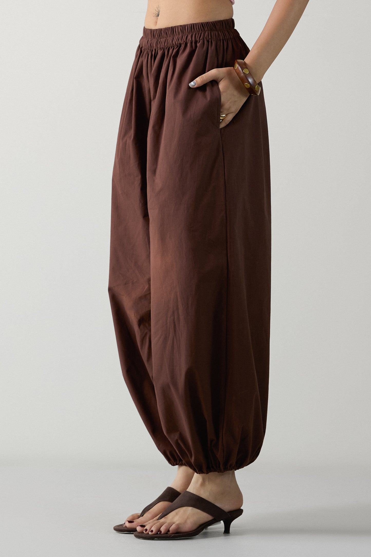 Chocolate Brown Balloon Pants