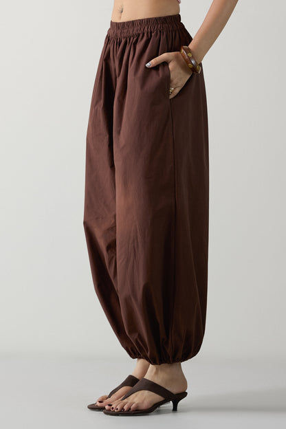 Chocolate Brown Balloon Pants