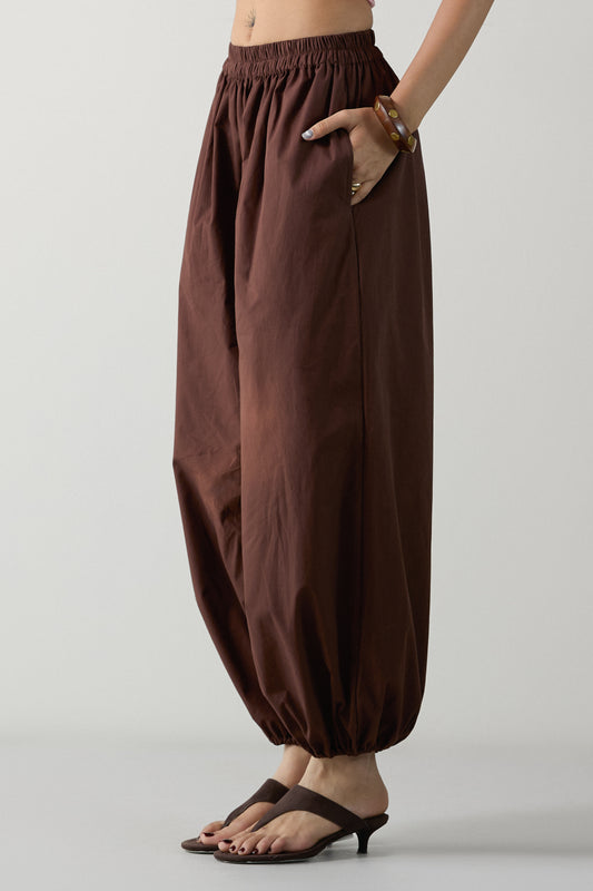 Chocolate Brown Balloon Pants