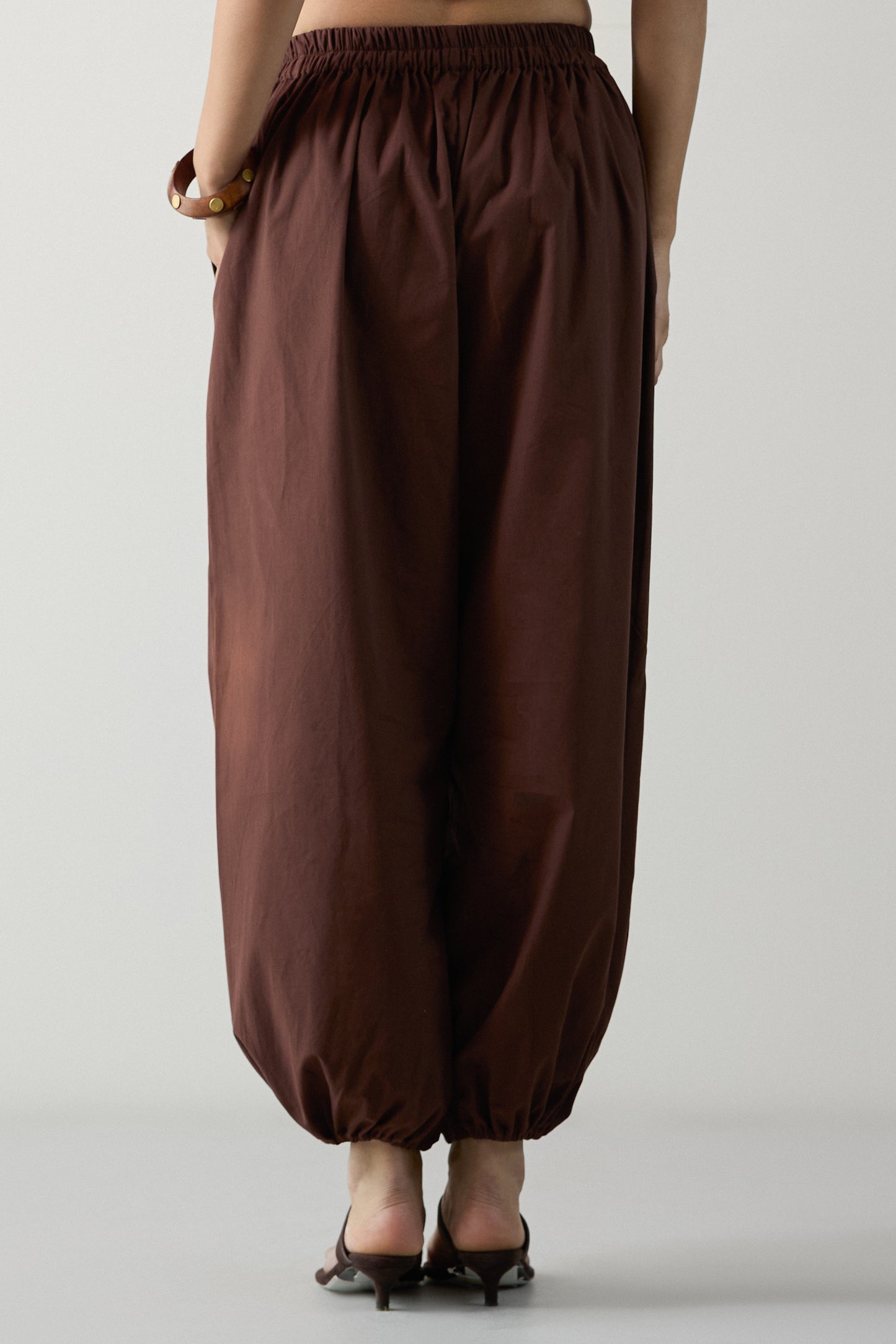 Chocolate Brown Balloon Pants
