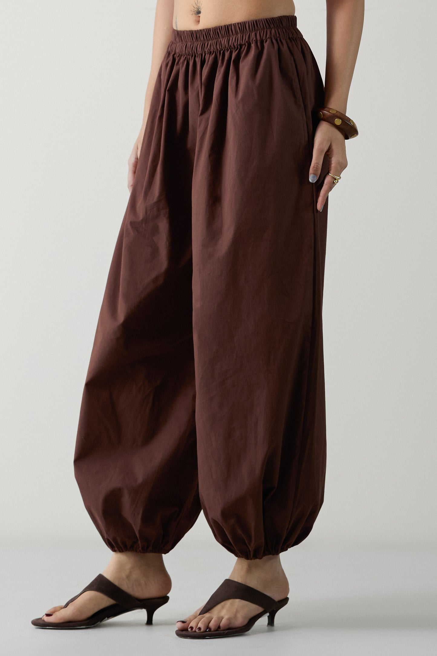 Chocolate Brown Balloon Pants