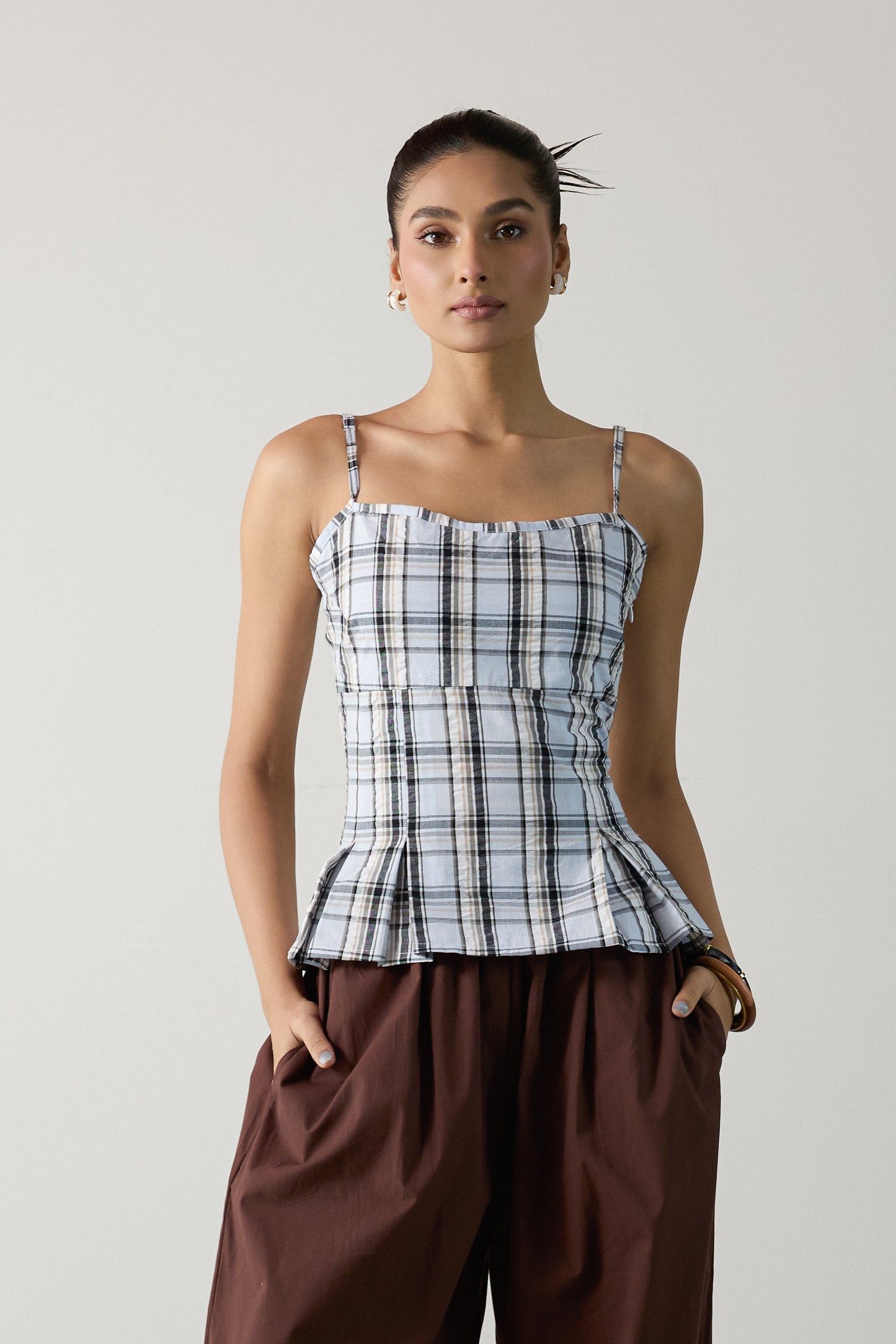 Vera Corset Blue Top