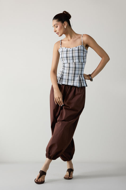 Vera Corset Blue Top