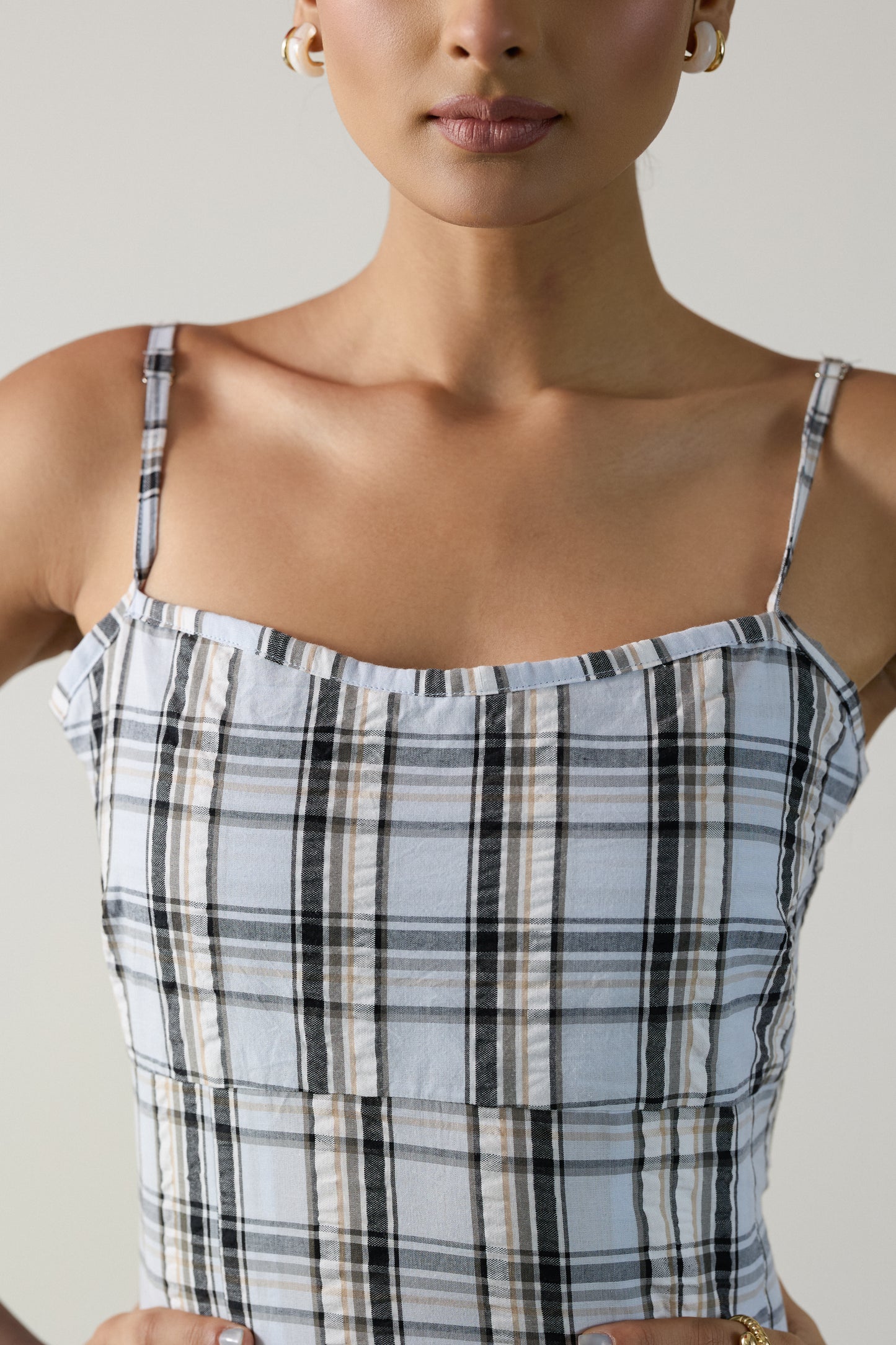 Vera Corset Blue Top
