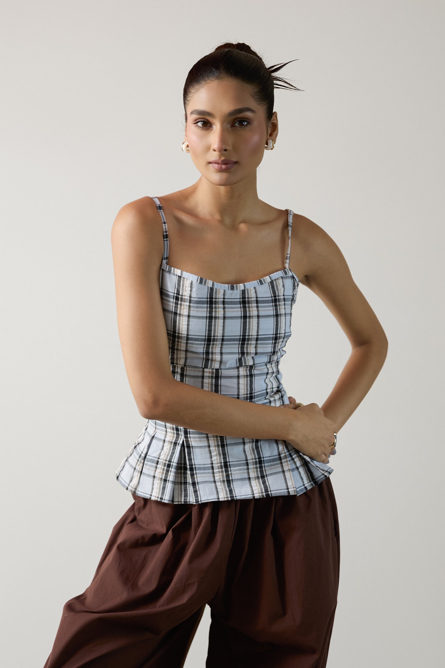 Vera Corset Blue Top