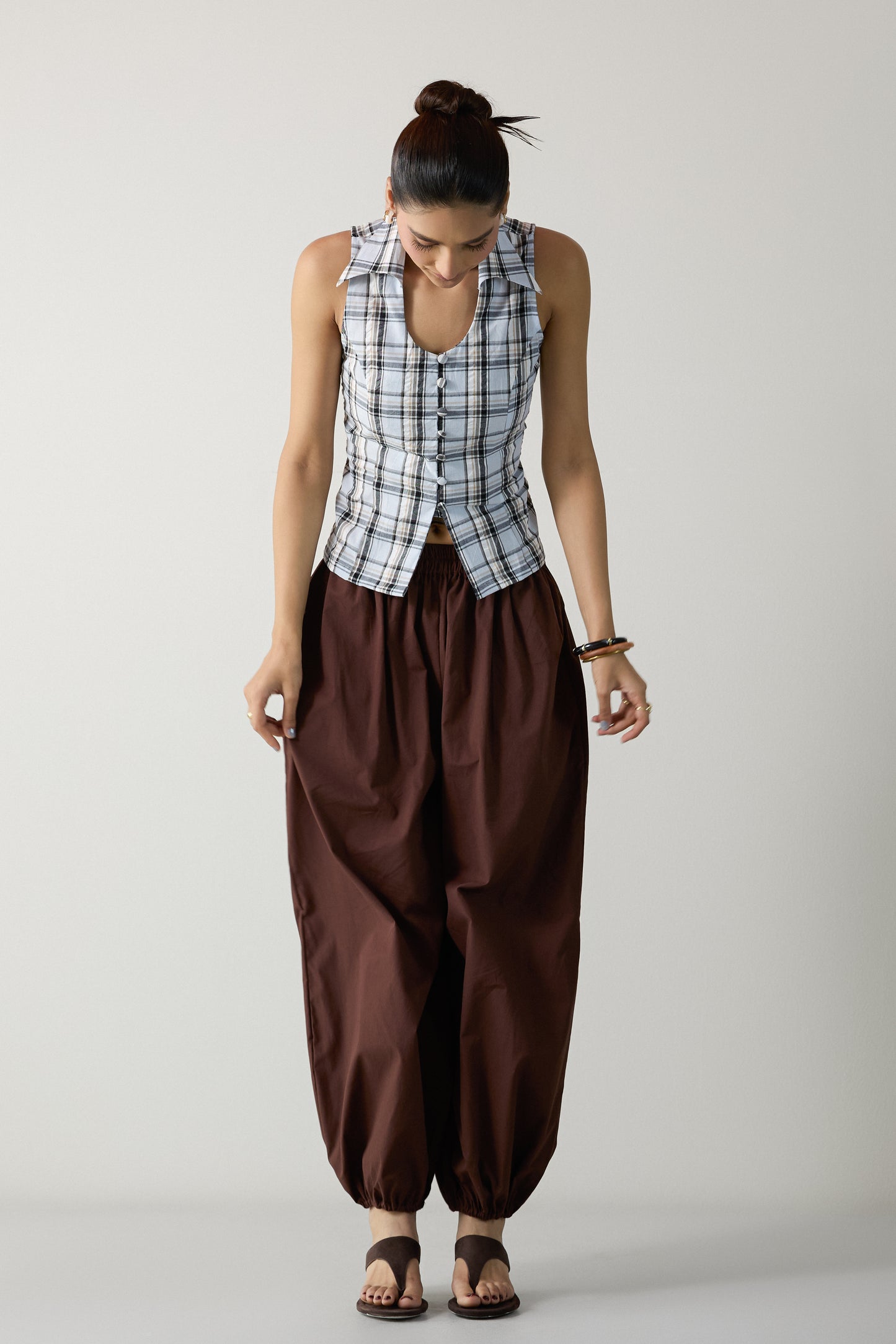 Chocolate Brown Balloon Pants