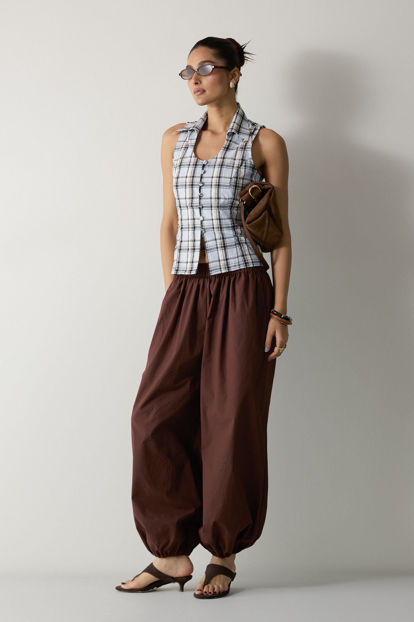 Chocolate Brown Balloon Pants