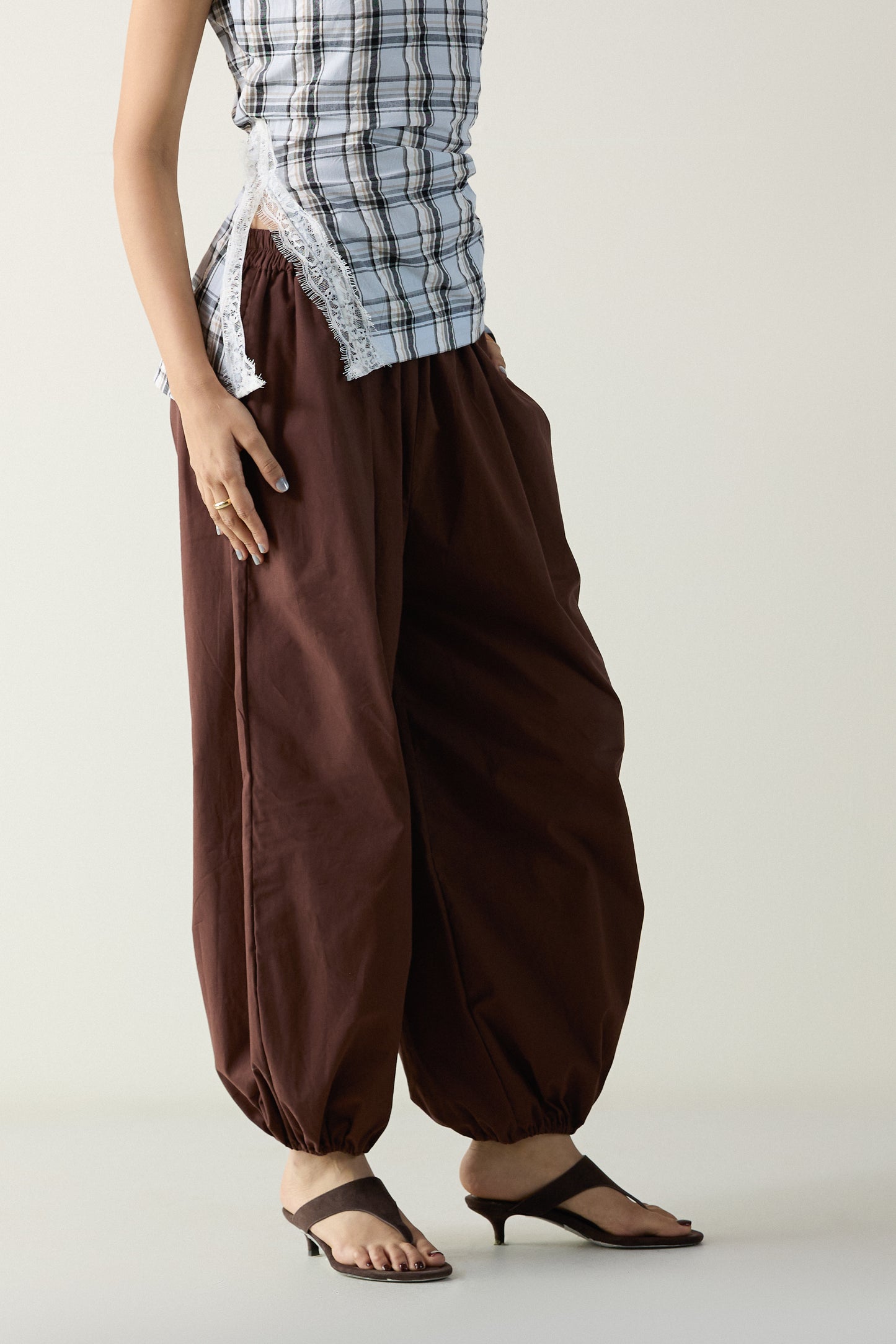 Chocolate Brown Balloon Pants