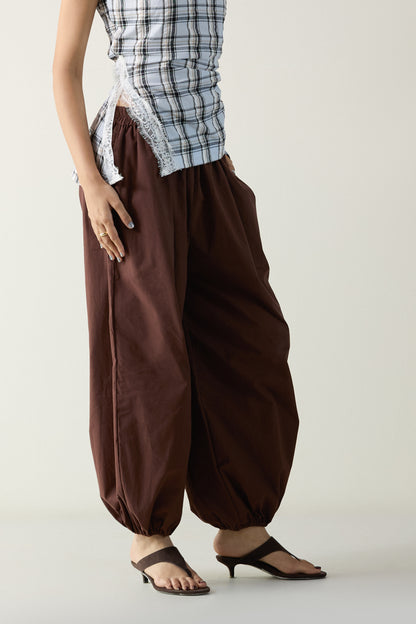 Chocolate Brown Balloon Pants