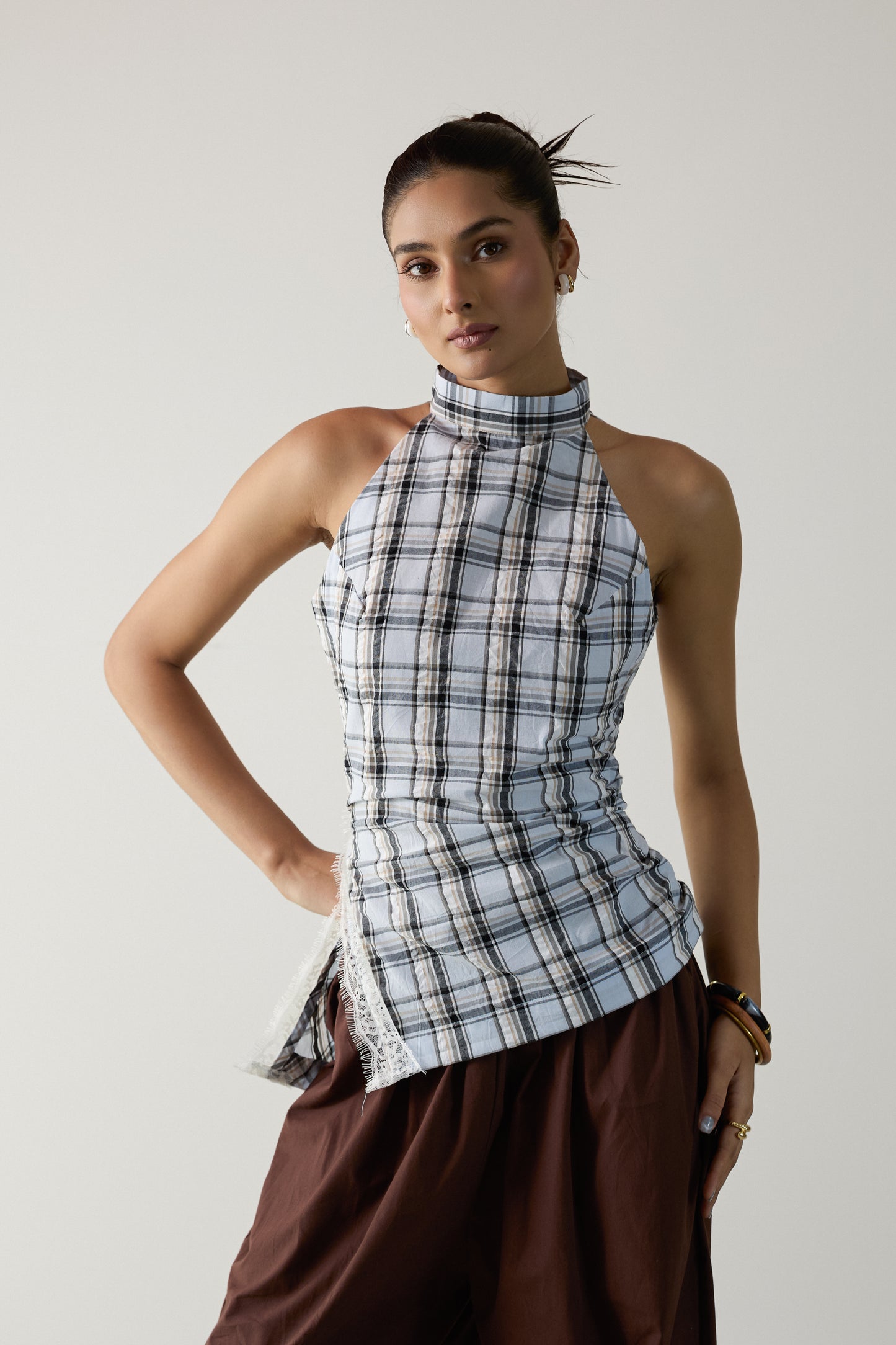 Nova Halter Top- Blue
