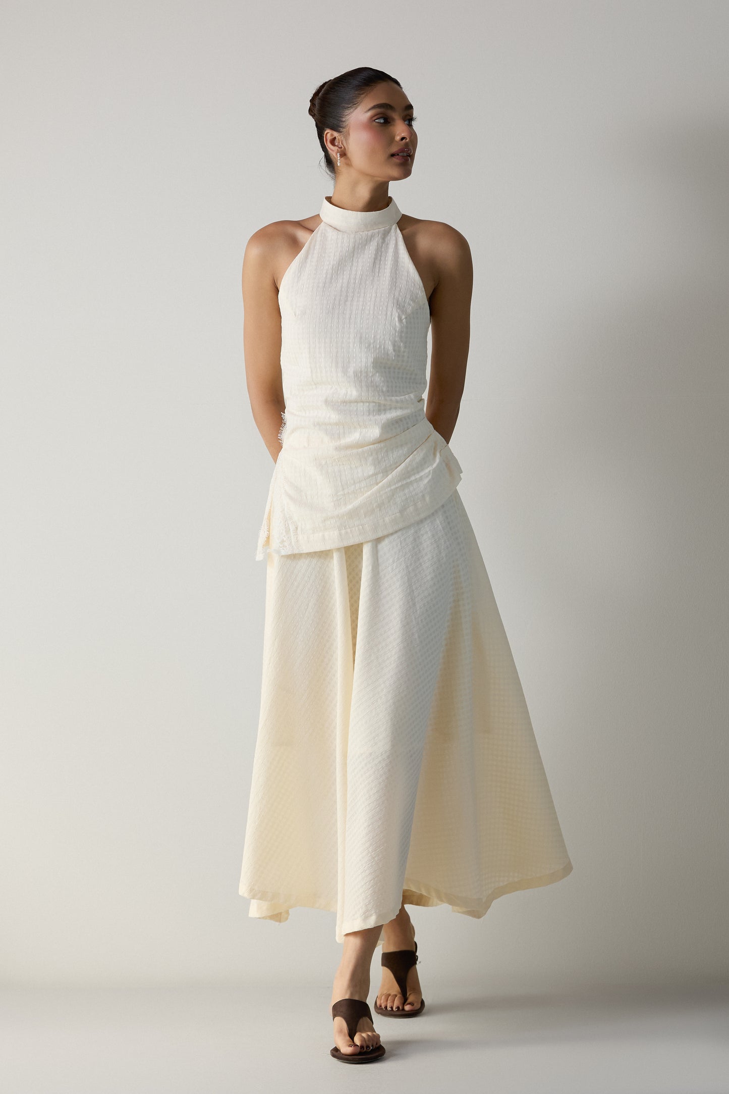 The Handkerchief Skirt- Butter White