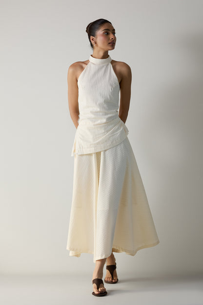 The Handkerchief Skirt- Butter White