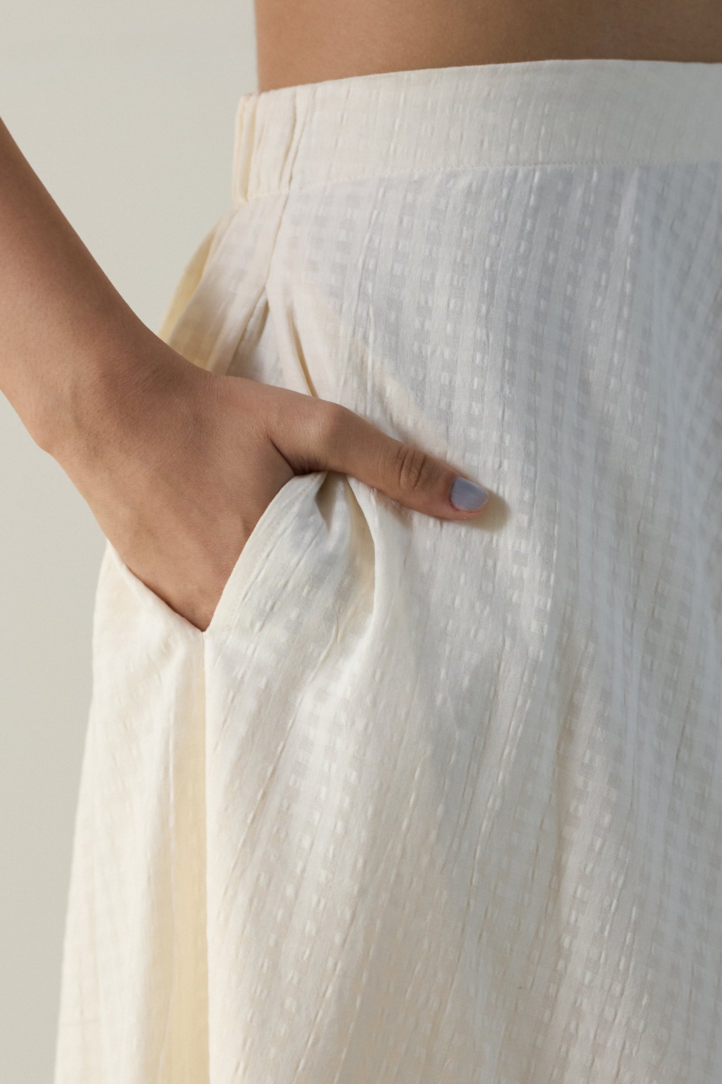 The Handkerchief Skirt- Butter White