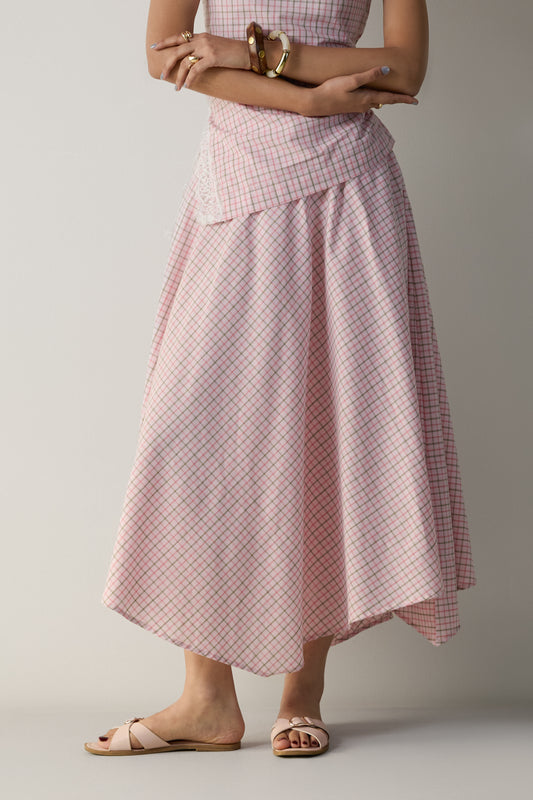 The Handkerchief Skirt- Pink