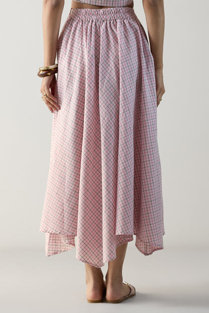 The Handkerchief Skirt- Pink