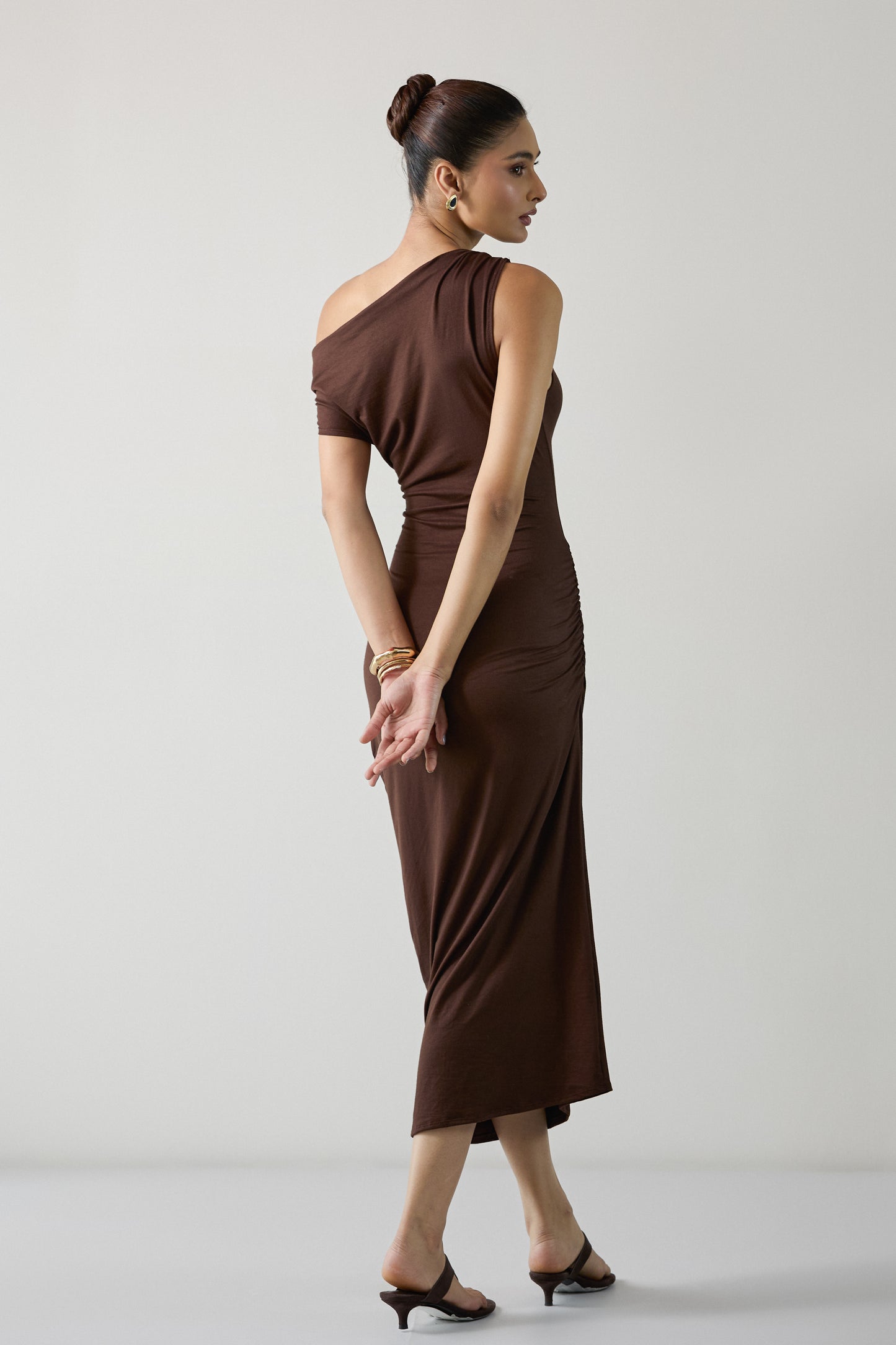 The Sculpt Dress- Brown