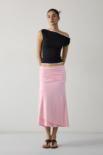 The Contrast Glide Top- Black