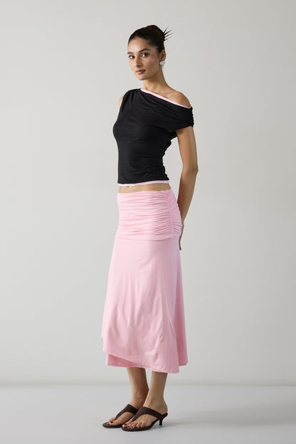 The Contrast Glide Top- Black
