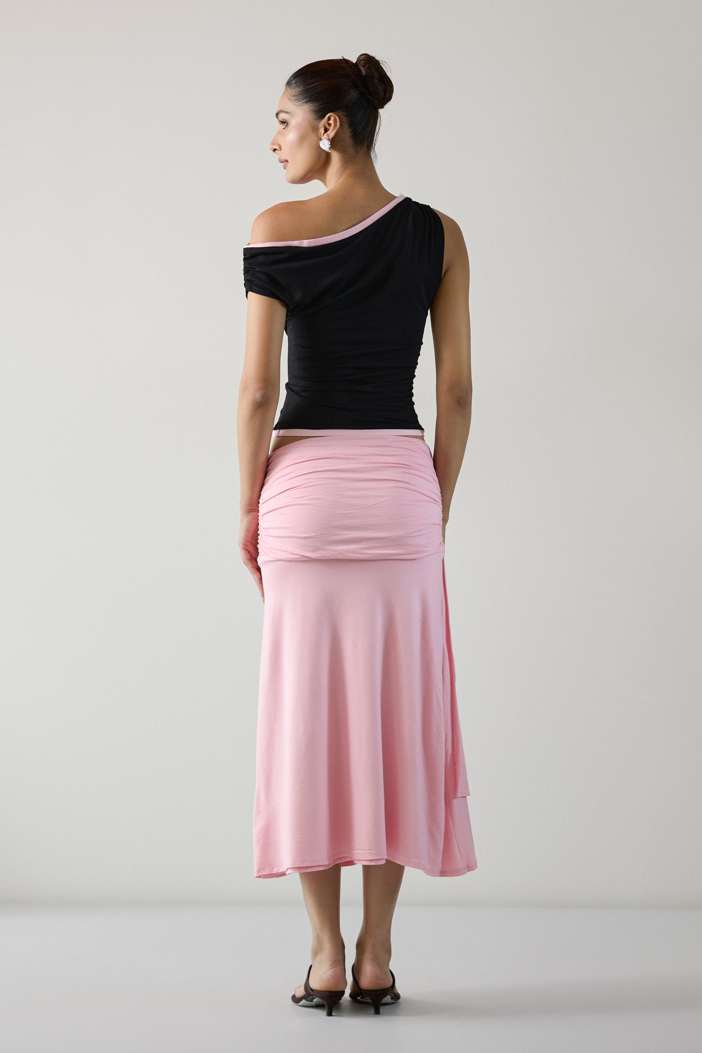 The Ruche Skirt- Pink