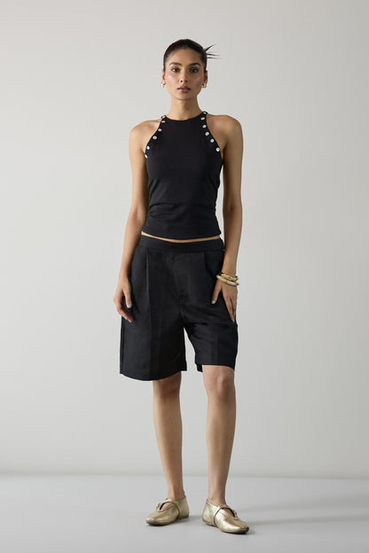 The City Bermuda Shorts- Black