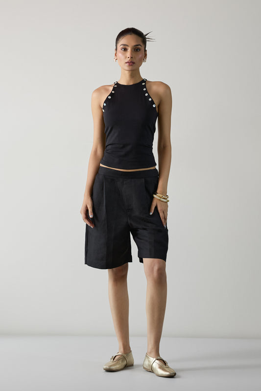 The City Bermuda Shorts- Black
