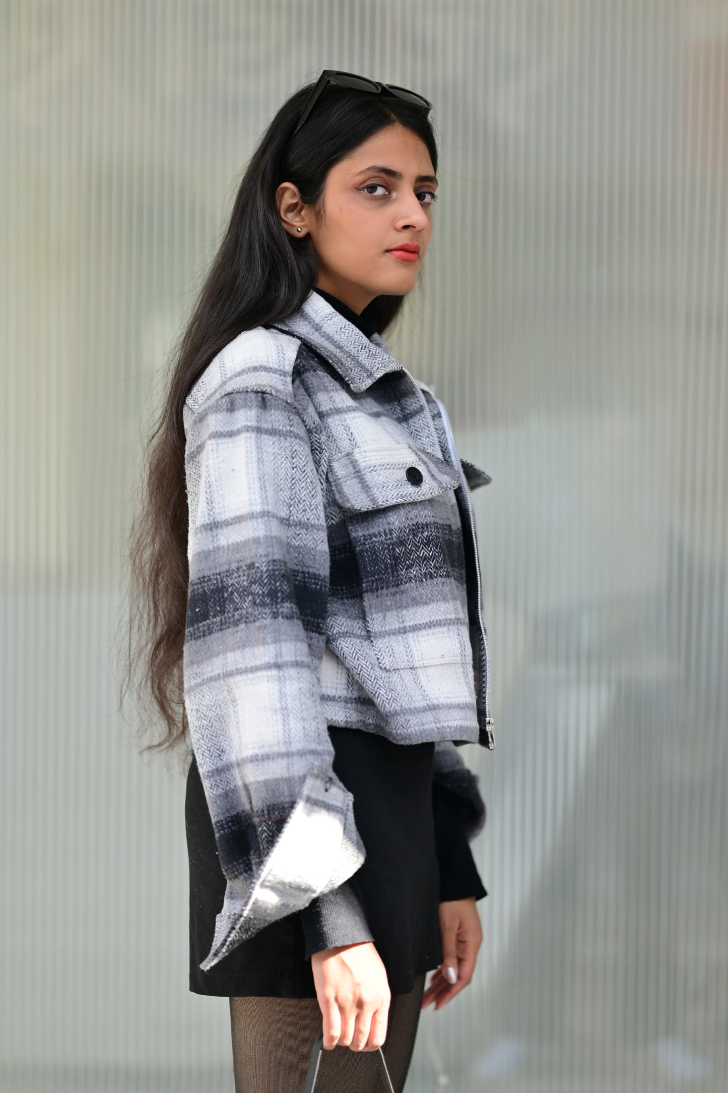 Plaid Noire Jacket