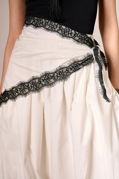White Poplin Scarf