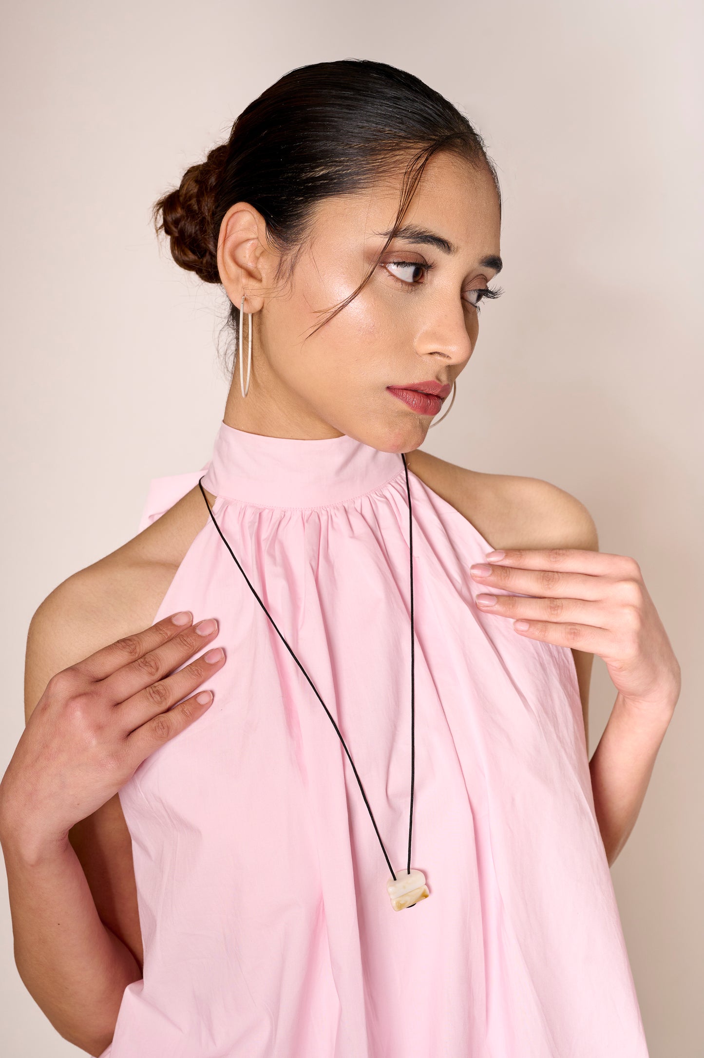 Baby Pink Bow Balloon Top