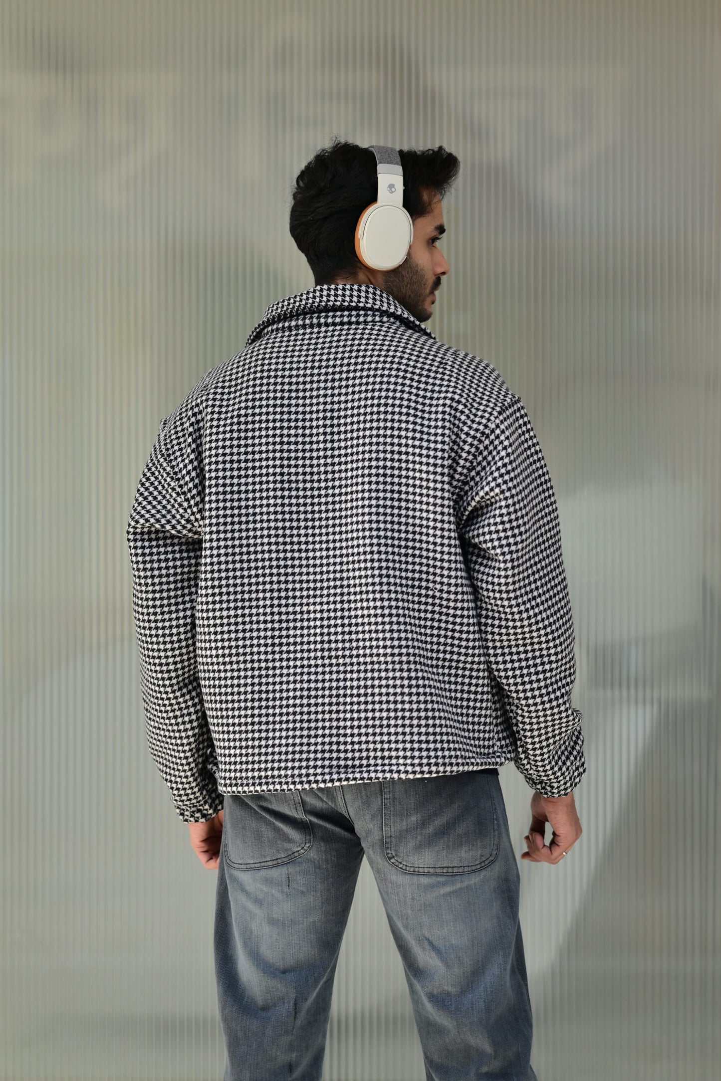 Houndstooth Haven Unisex Jacket