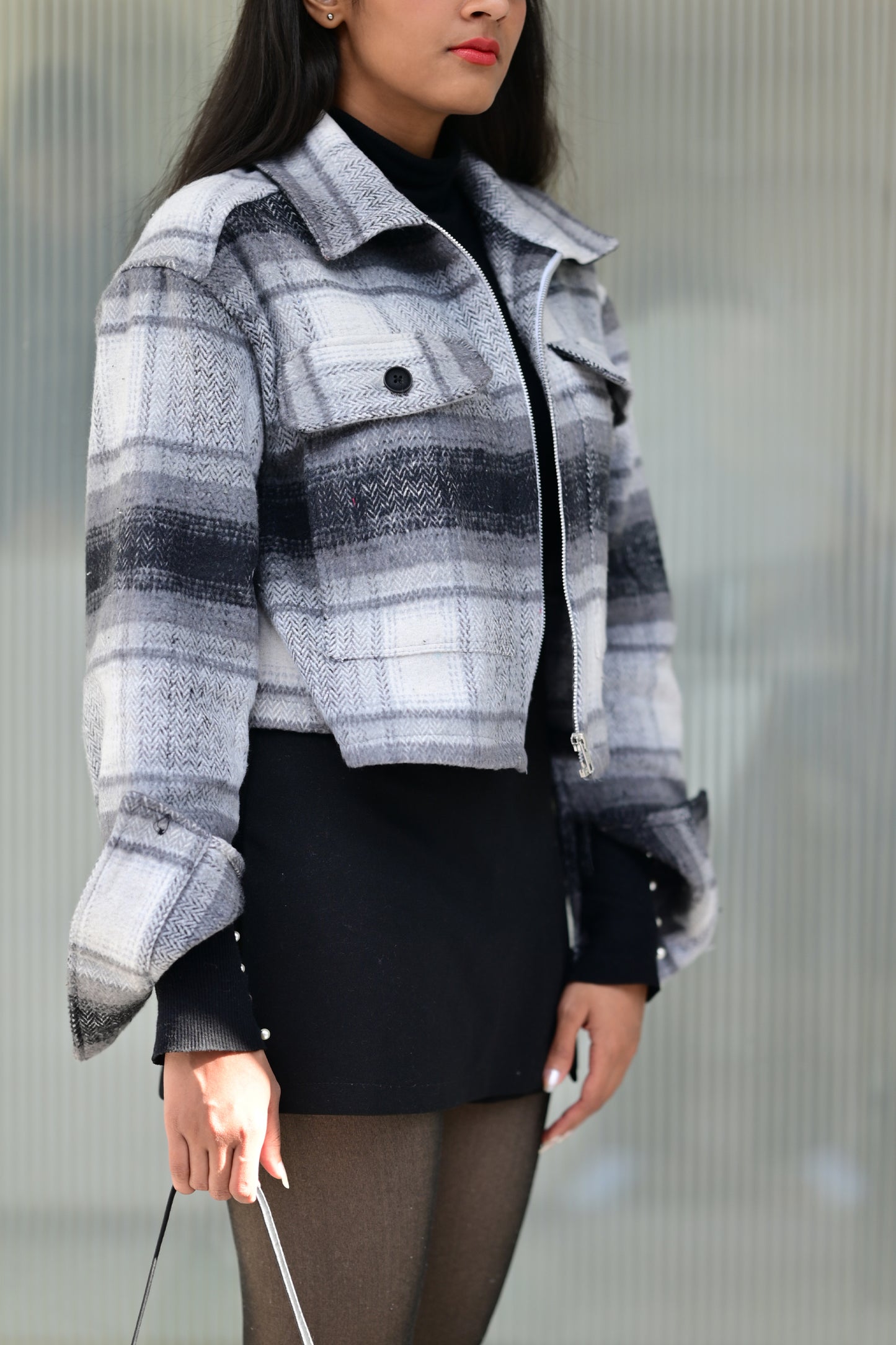 Plaid Noire Jacket