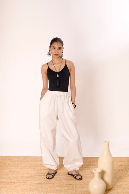 White Balloon Pants