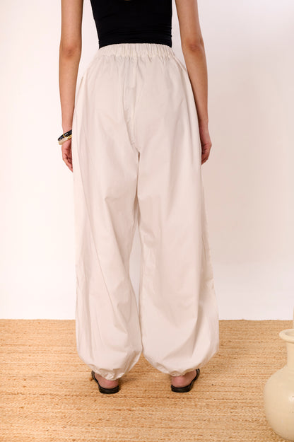 White Balloon Pants