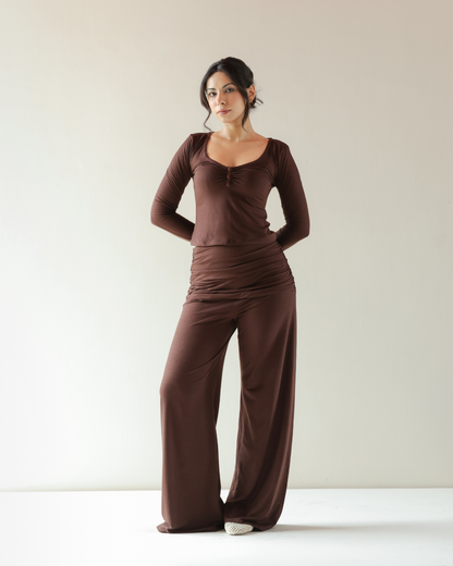 Verona Top - Brown