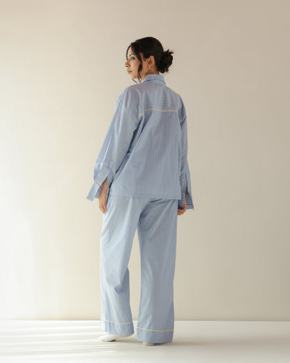 Lounge Pyjama - Light Blue Stripe